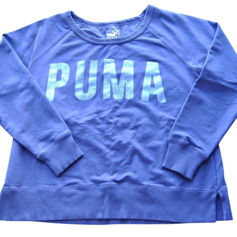 Puma Purple Dry Cell Pullover Thick Long Sleeve Shirt X-Large